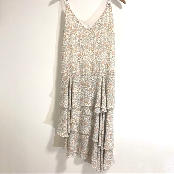 Prose & Poetry Floral Dress With Tiered Skirt - Picture 2 of 8